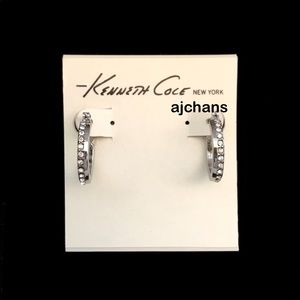 Kenneth Cole Silver Tone help Earrings